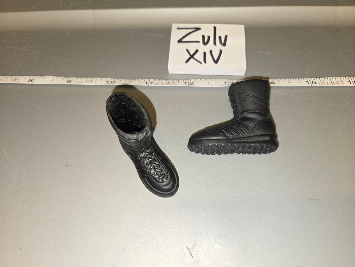 1/6 Scale Modern Era Black Tactical Boots - Zulu XIV