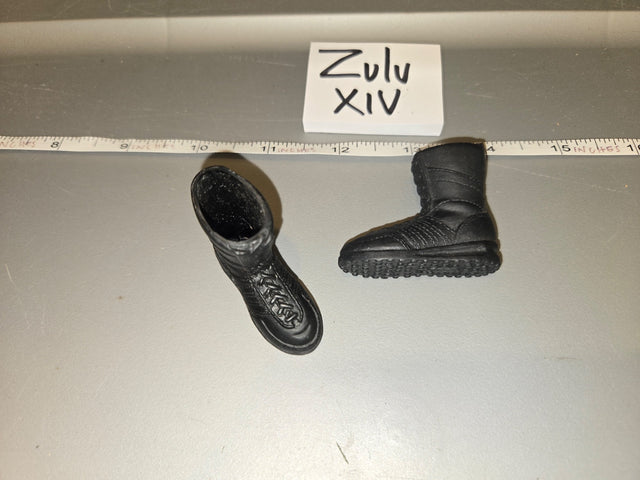 1/6 Scale Modern Era Black Tactical Boots - Zulu XIV