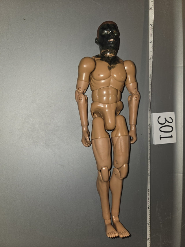 1/6 Scale Nude BBI Male Action Figure Body with Camo Face Paint Head - 301