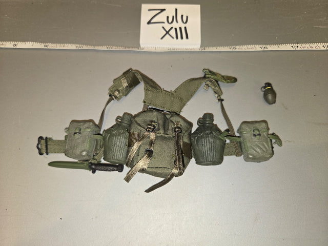 1/6 Scale Vietnam Era US Load Bearing Equipment Web Gear Set - Zulu XIII