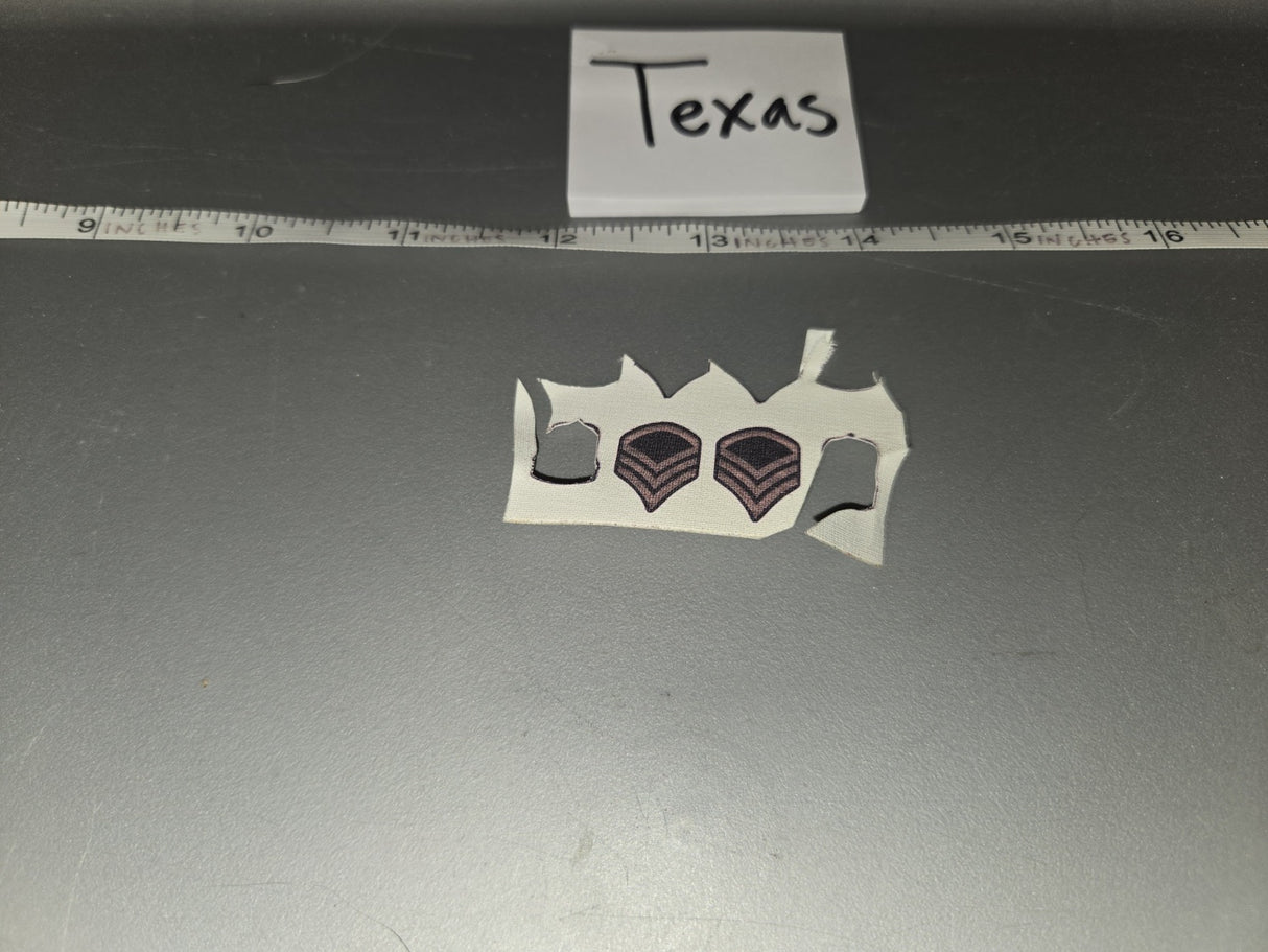 1/6 Scale WWII US Army Sergeant Rank Insignia Sheet - Texas