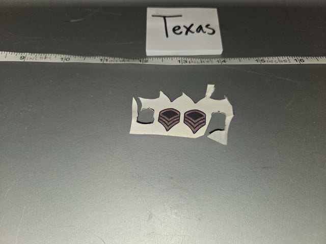 1/6 Scale WWII US Army Sergeant Rank Insignia Sheet - Texas