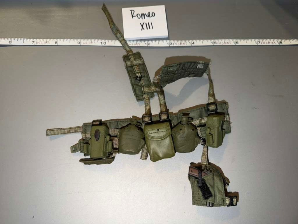 1/6 Scale Vietnam Era US M1956 Load Bearing Equipment Web Gear Set - Romeo XIII