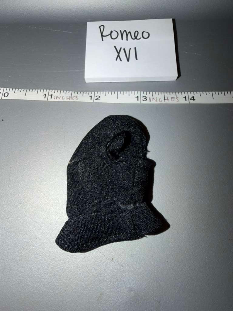 1/6 Scale Modern Era Black Balaclava Ski Mask - Romeo XVI