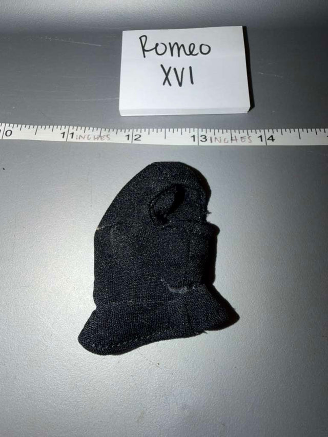 1/6 Scale Modern Era Black Balaclava Ski Mask - Romeo XVI