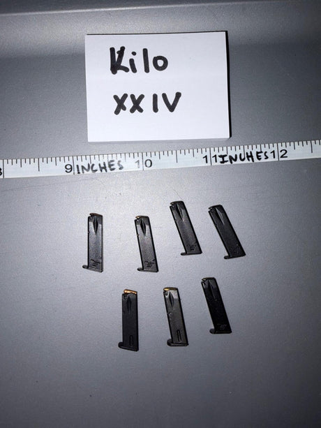 1/6 Scale Modern Era Pistol Magazine Lot
