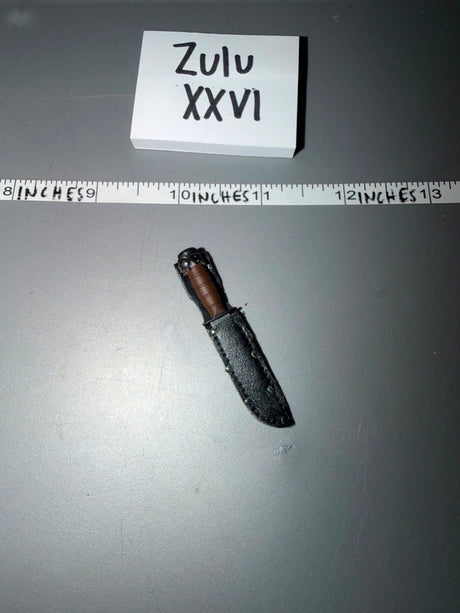 1/6 Scale WWII US Fighting Knife with Sheath