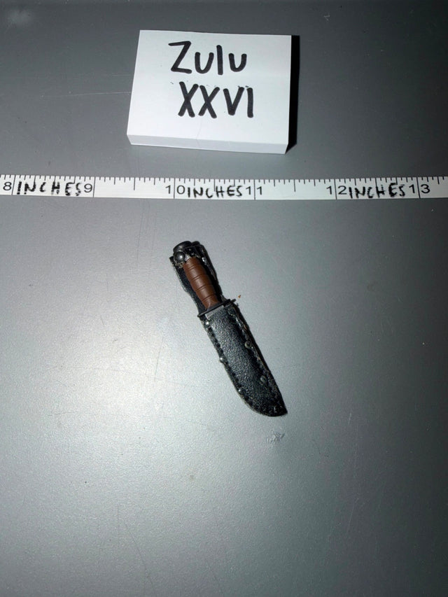 1/6 Scale WWII US Fighting Knife with Sheath