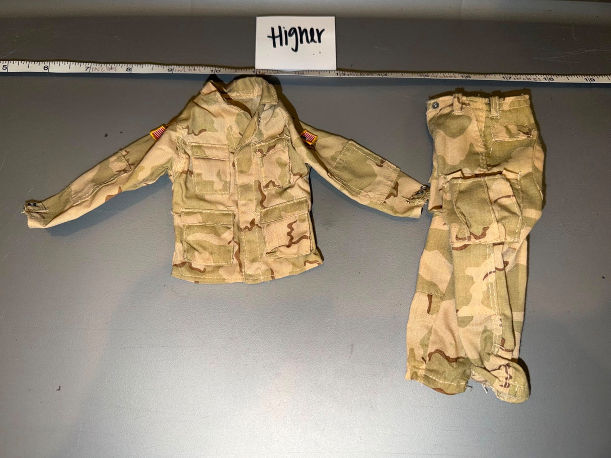 1/6 Scale Modern US Desert 3-Color Camouflage Uniform - Higher