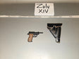 1/6 Scale WWII German Walther P38 Pistol and Holster - Zulu XIV