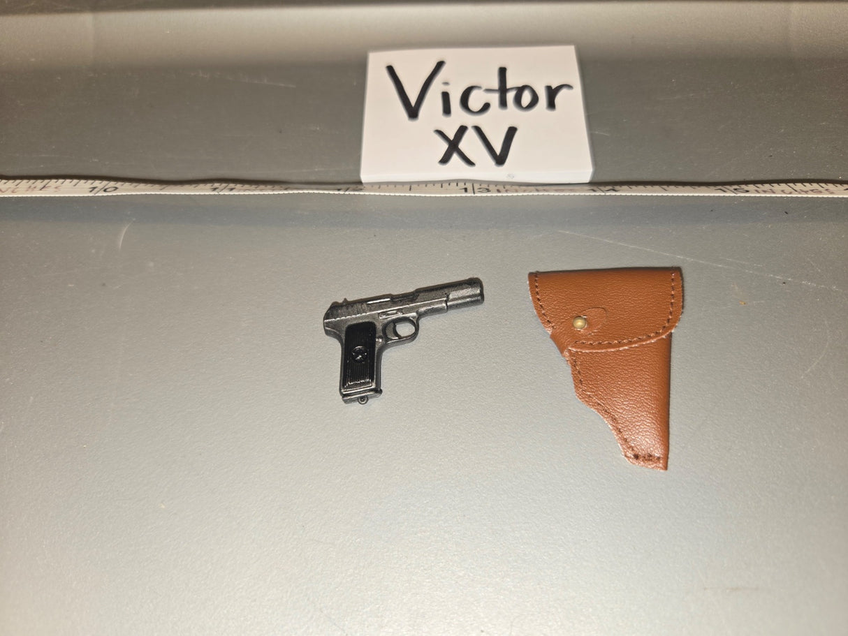 1/6 Scale WWII Russian Tokarev TT-33 Pistol and Holster - Victor XV