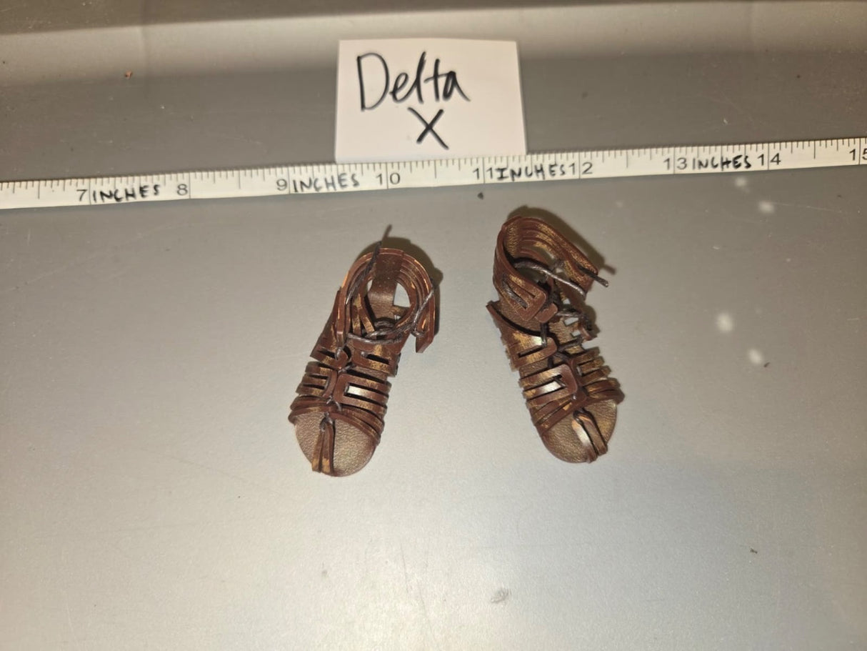 1/6 Scale Ancient Roman Gladiator Sandals - Delta X
