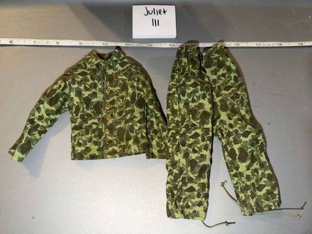 1/6 Scale WWII US Marine Corps Frogskin Camouflage Uniform Set - Juliet III