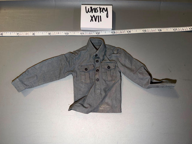 1/6 Scale WWII German Grey Work Shirt
