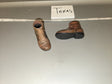 1/6 Scale WWII US Lace Up Ankle Boots - Texas
