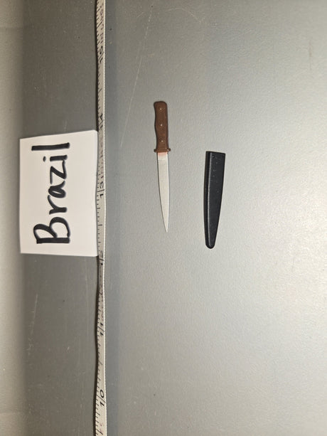 1/6 Scale Modern Era Fighting Knife with Sheath - Brazil