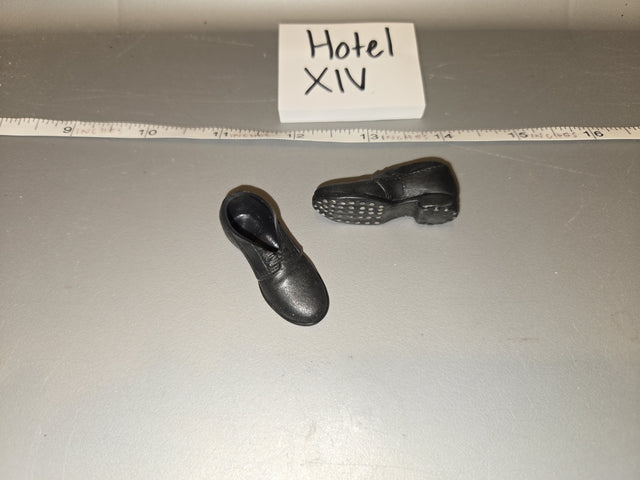 1/6 Scale Modern Black Dress Shoes - Hotel XIV