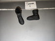 1/6 Scale Modern Era Black Tactical Combat Boots - Sierra I