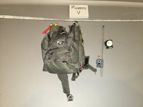 1/6 Scale Vietnam US Parachute Backpack with Accessories - Romeo V