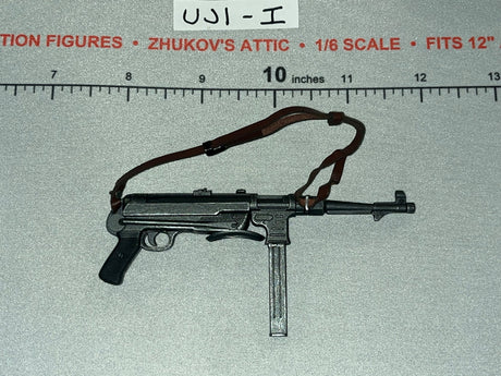 1/6 Scale WWII German MP-40 Submachine Gun with Sling - WWII German 9th. Panzer Division UD9060 Ujindou