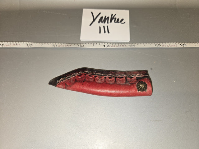 1/6 Scale Western Era Tooled Leather Knife Sheath - Yankee III