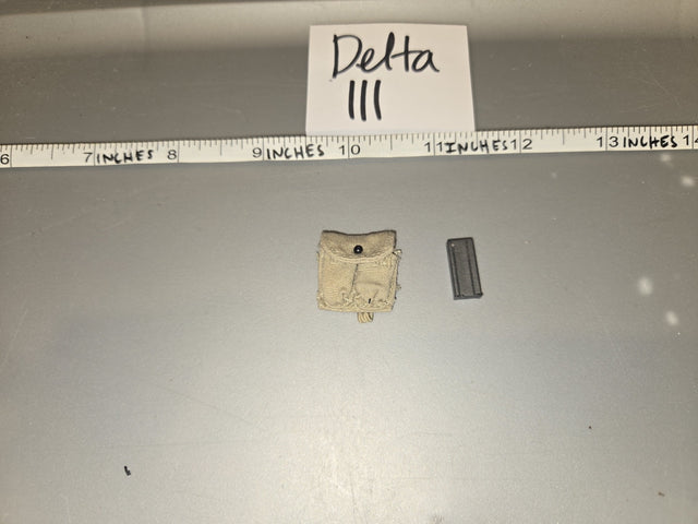 1/6 Scale WWII US M1 Carbine Magazine and Pouch Set - Delta III