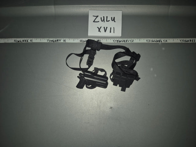 1/6 Scale Modern Era Drop Leg Holster and Pouch Set - Zulu XVII
