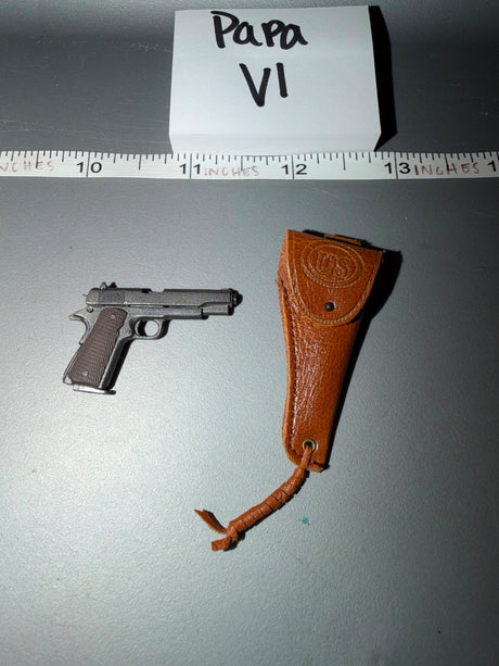 1/6 Scale WWII US .45 Pistol and Holster
