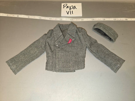 1/6 Scale WWII German Luftwaffe Blouse Tunic with Overseas Cap - Papa VII