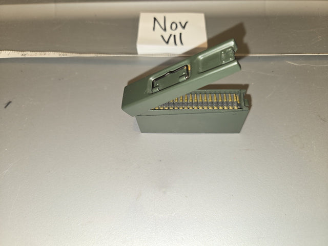 1/6 Scale WWII US .30 Caliber Ammunition Can with Rounds - Nov VII