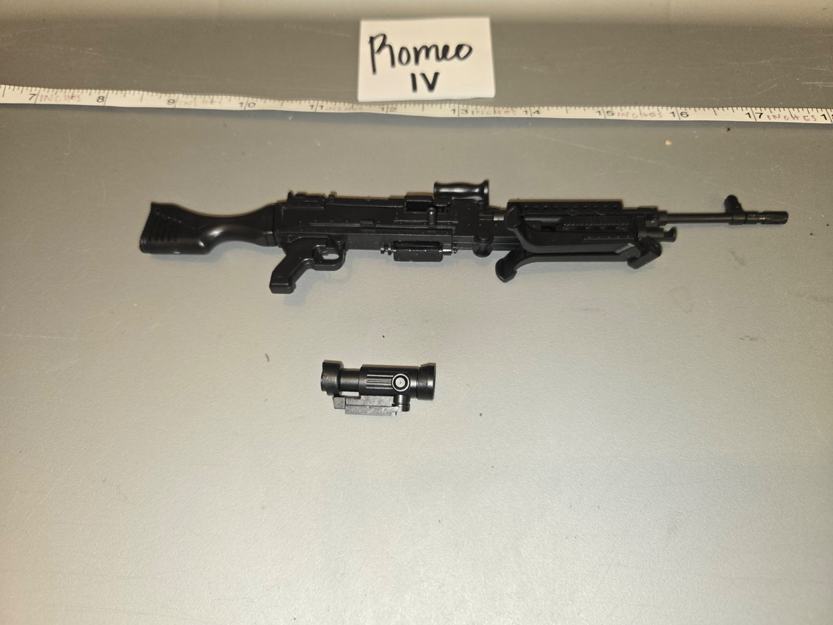 1/6 Scale Modern Era M240 Machine Gun with Optic Sight - Romeo IV