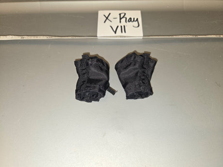 1/6 Scale Modern Era Black Fingerless Gloves - X-Ray VII