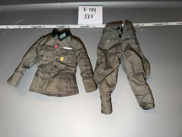 1/6 Scale WWII German Feldgrau Uniform Jacket and Trousers Set - X-ray XXV
