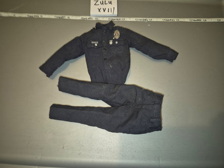 1/6 Scale Modern Era Police Dark Blue Uniform Set - Zulu XVII