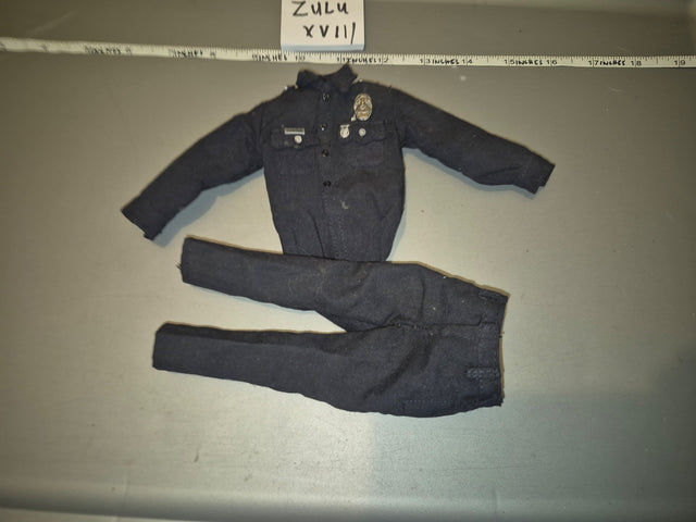 1/6 Scale Modern Era Police Dark Blue Uniform Set - Zulu XVII