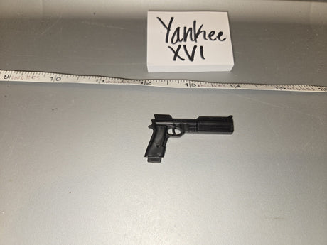 1/6 Scale Modern M1911 Pistol with Suppressor - Yankee XVI