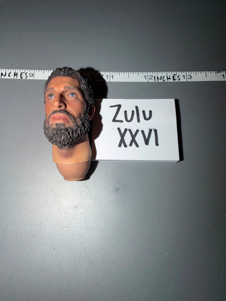 1/6 Scale DID Afghan Bearded Male Head Sculpt
