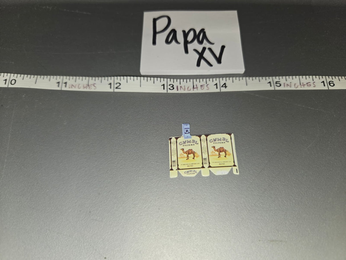 1/12 Scale Camel Filters Cigarette Pack Flat - Papa XV