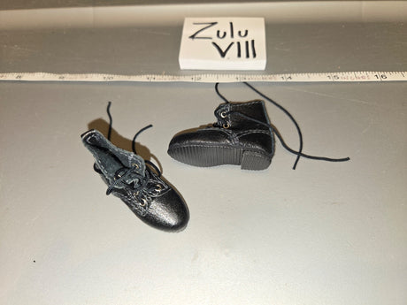 1/6 Scale Modern Era Black Lace Up Combat Boots - Zulu VIII