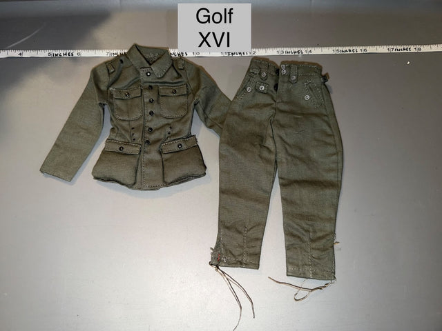 1/6 Scale WWII German Field Tunic and Trousers Uniform Set - Golf XVI