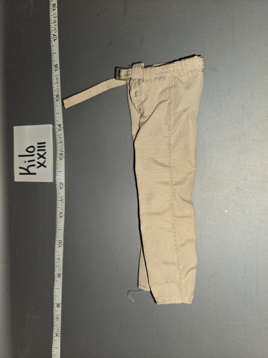 1/6 Scale WWII US Army Khaki Trousers with Belt - Kilo XXIII