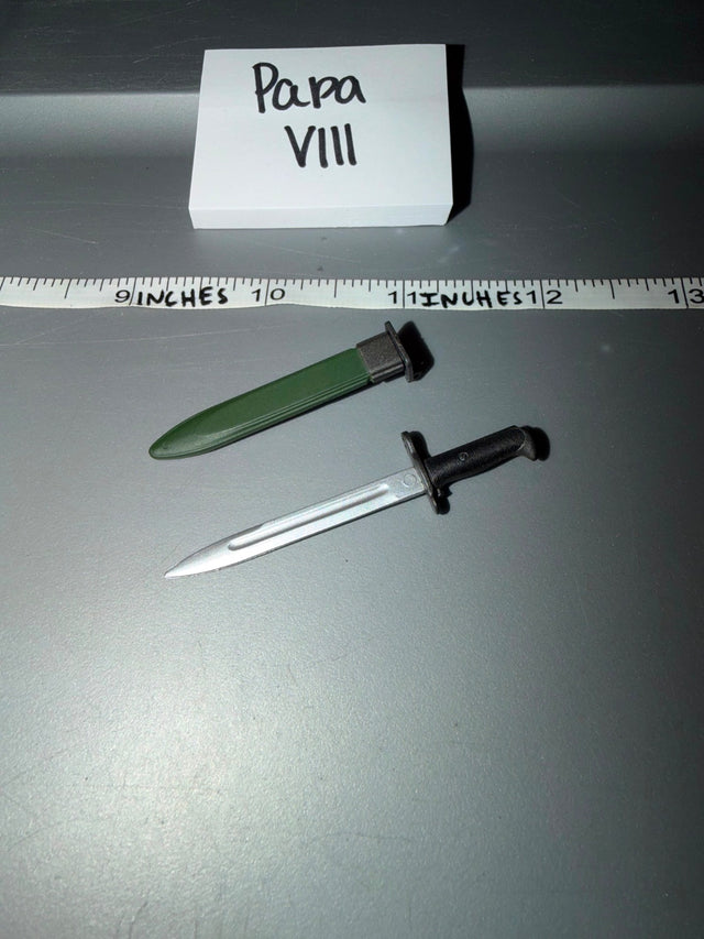 1/6 Scale WWII US M7 Bayonet and Scabbard - Papa VIII