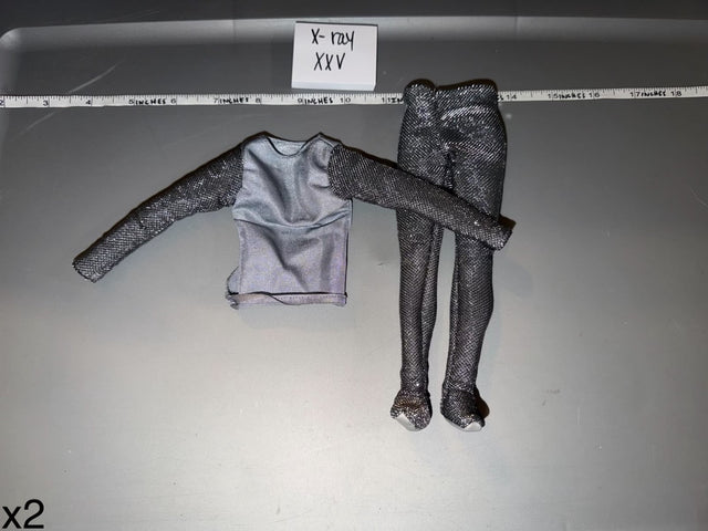 1/6 Scale Modern Female Metallic Outfit - X-ray XXV