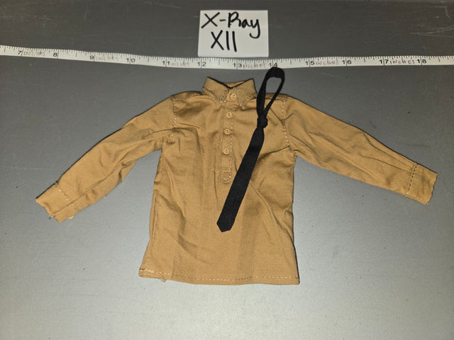 1/6 Scale WWII German Tropical Shirt with Black Tie - X-Ray XII