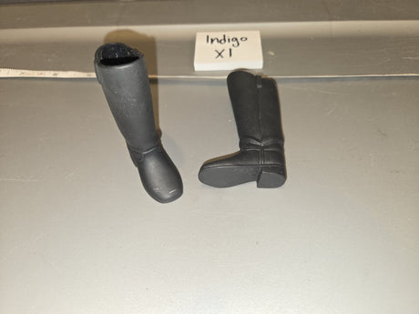 1/6 Scale Civil War Western Era Knee High Riding Boots - Indigo XI