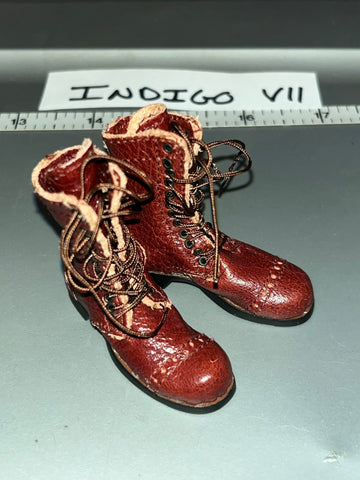 1/6 Scale WWII US Leather Paratrooper Boots