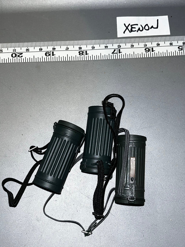 1/6 WWII German Gas Mask Canister Lot