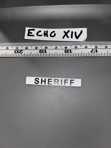 1/6 Scale Modern Era Police Sheriff Patch