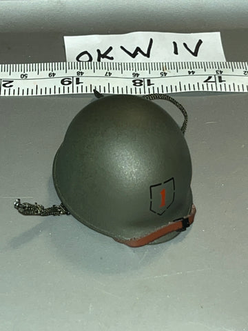 1/6 Scale WWII US 1st Infantry Division Helmet - UJINDOU Big Red One