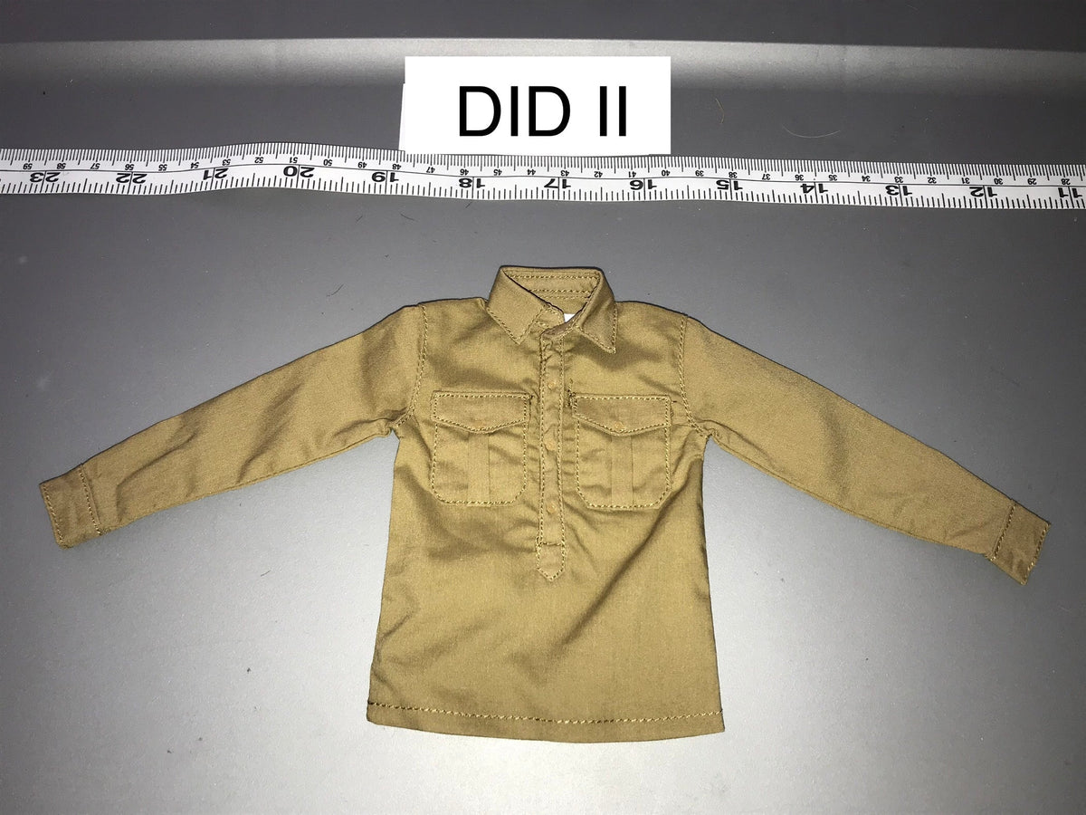 1/6 Scale WWII German Tan Dress Shirt